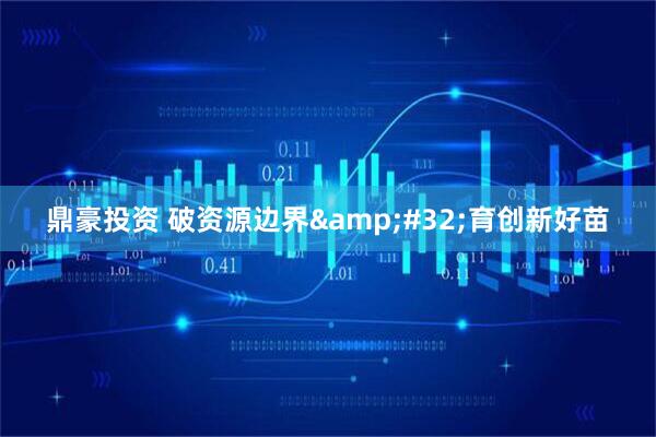 鼎豪投资 破资源边界&#32;育创新好苗